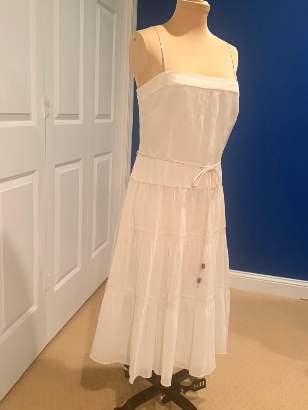 Laundry By Shelli Segal Off White Midi Dress